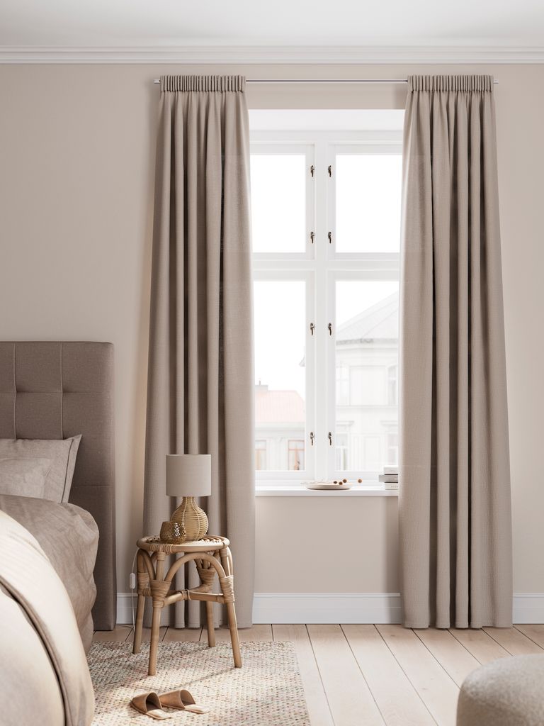 Cortina GODDO GODDO 1x135x245cm areia escura