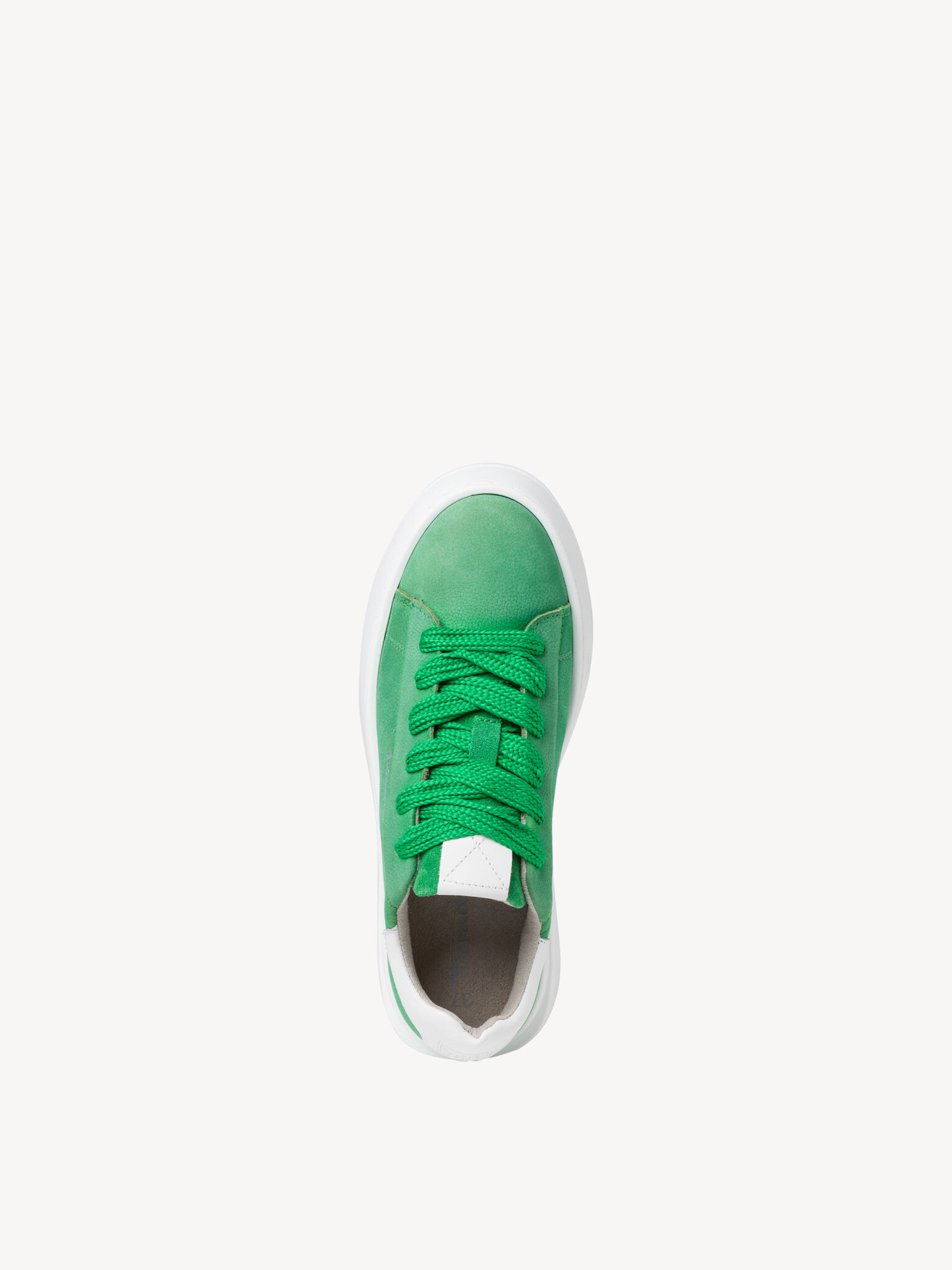 Basket en cuir - vert