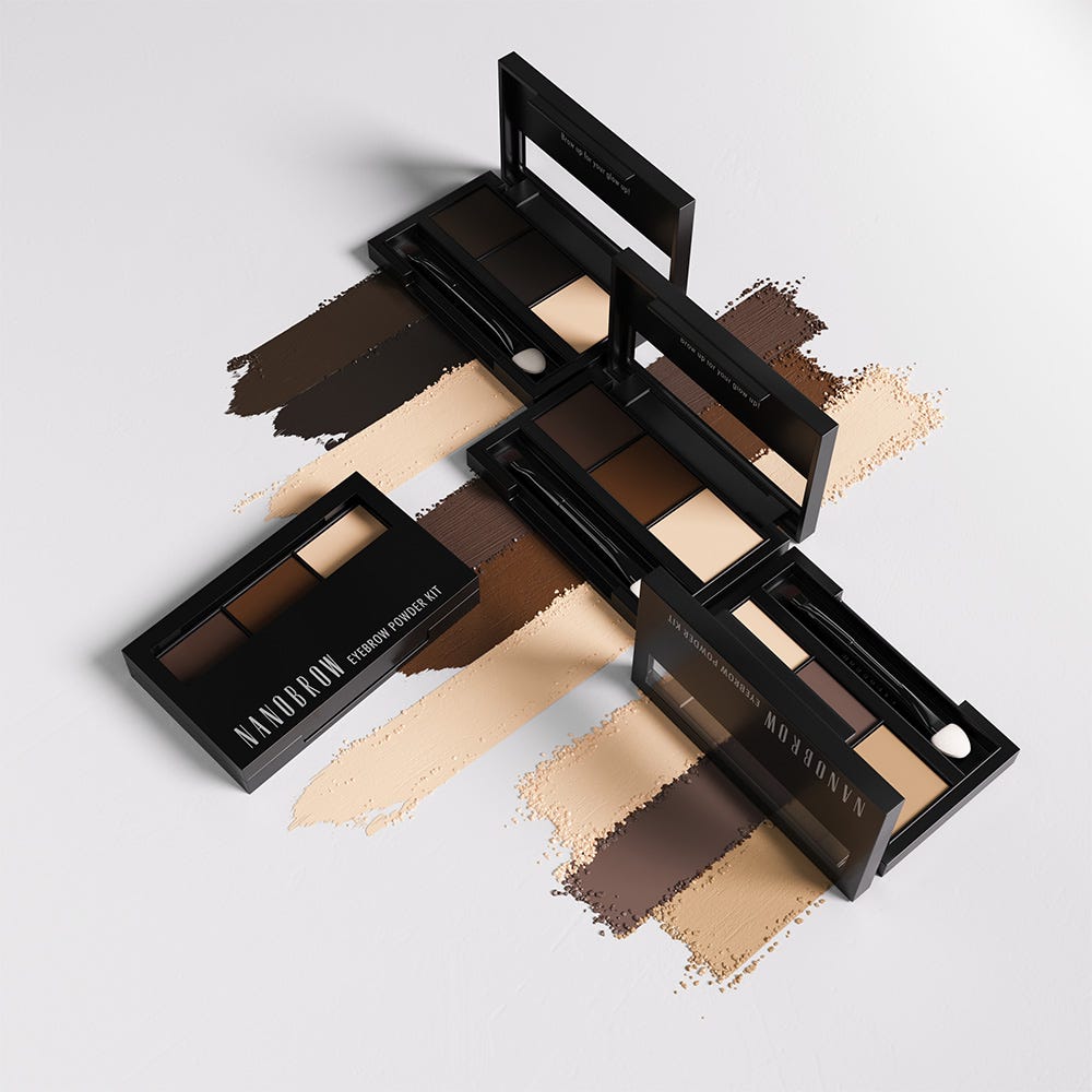 Nanobrow Eyebrow Powder Kit Dark 4 g