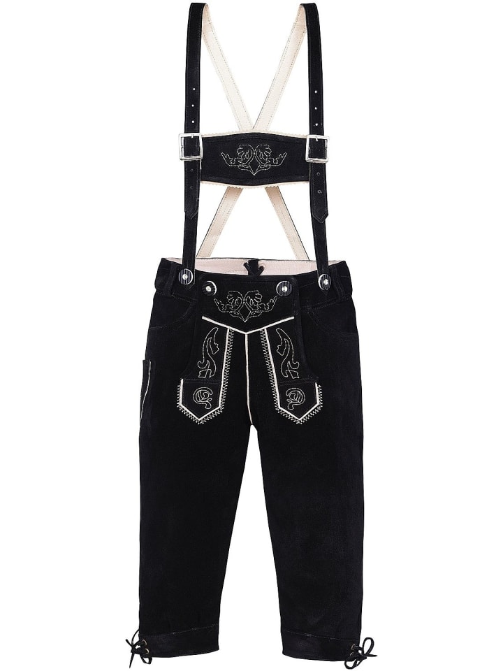 Edelnice Edelnice Kinder Trachtenlederhose in schwarz günstig kaufen