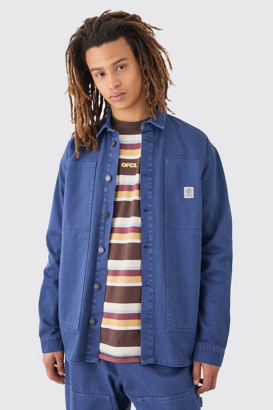 Denim Overshirt in Dunkelblau