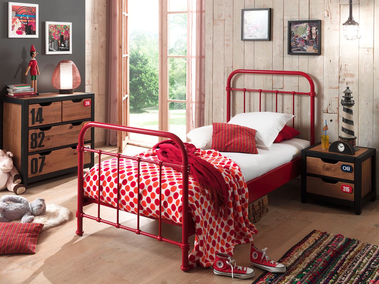 VIPACK Metallbett New York Liegefläche 90 x 200 cm