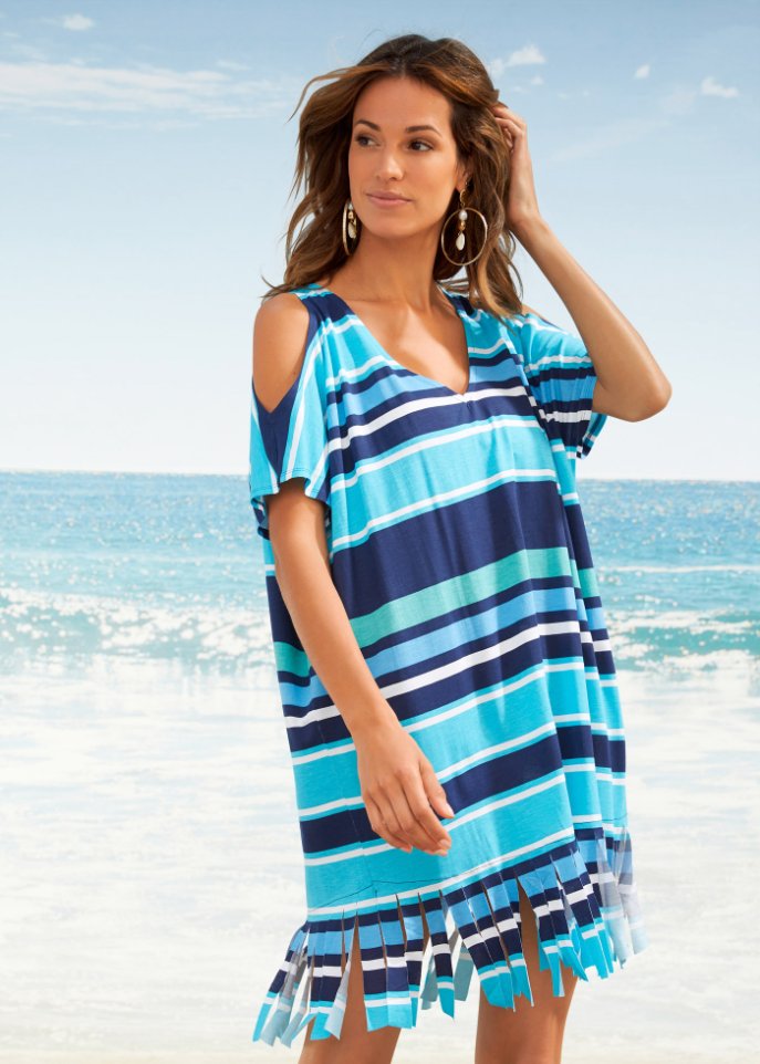 Strand Longshirt mit Cut-Outs