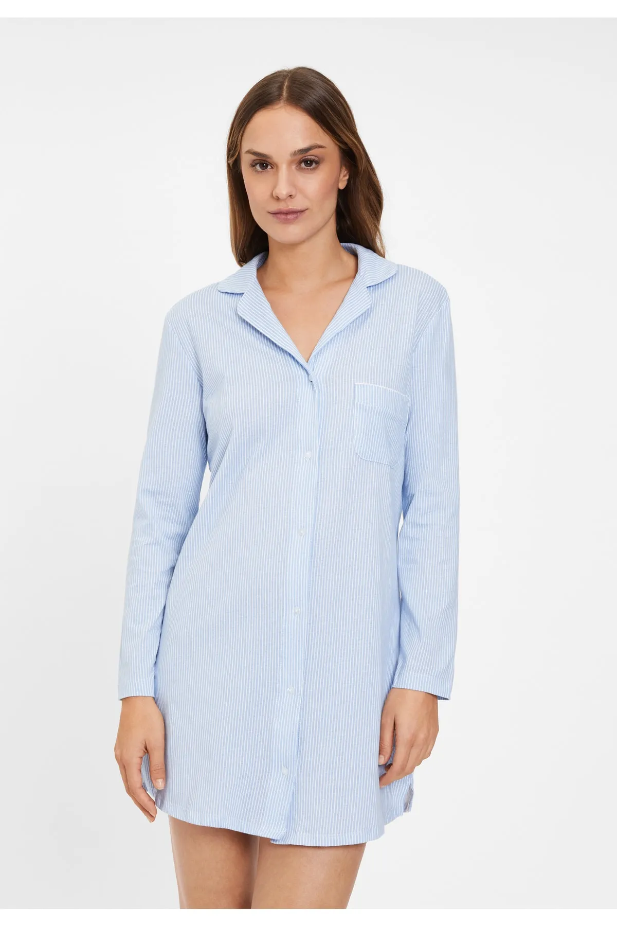 Vivance  Nachthemd - Blau - Basic
