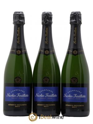 Champagne Nicolas Feuillate Brut Reserve Exclusive  - Lot de 3 Bouteilles