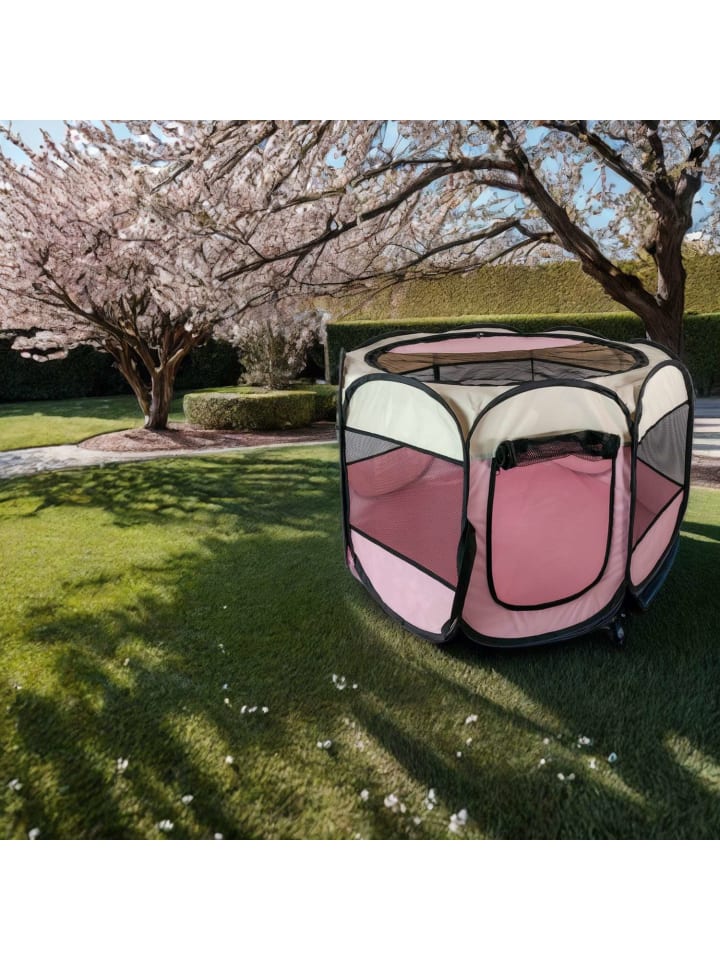 Intirilife Laufstall für Haustiere 77 x 58 cm in Pink günstig kaufen onesize