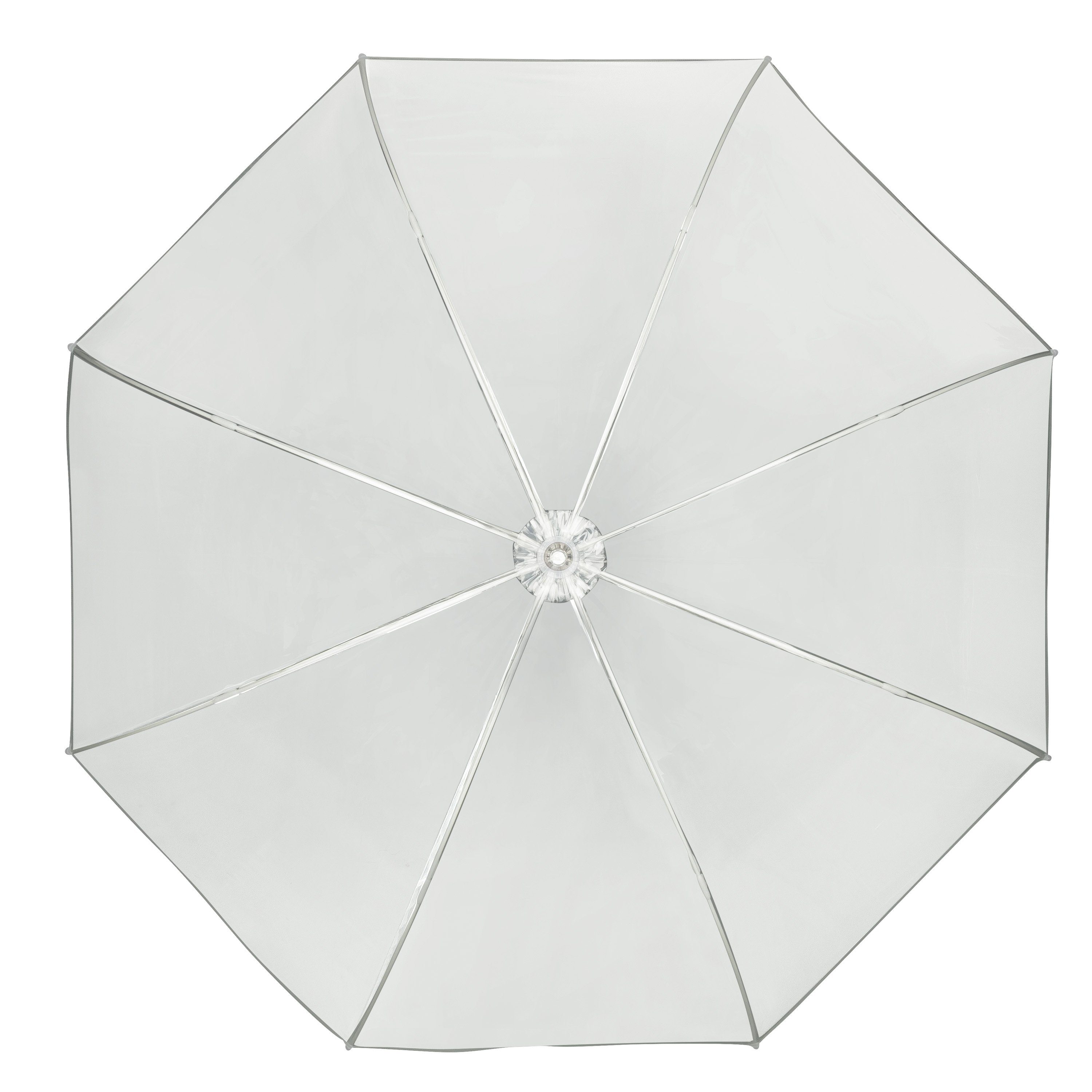 von Lilienfeld Stockregenschirm Melina Glockenschirm Transparent Durchsichtig Hochzeitsschirm, 100 % Polyethylen (KEIN PVC)