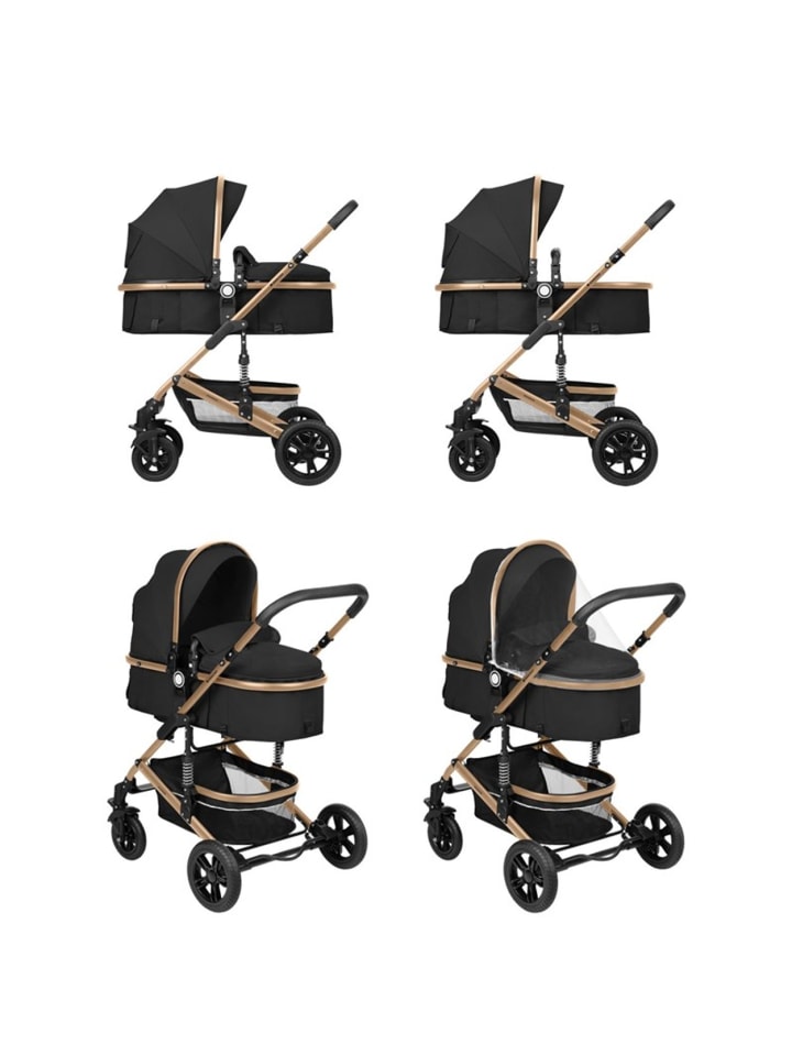 Kikkaboo Kinderwagen 3 in 1 Amaia in schwarz günstig kaufen onesize