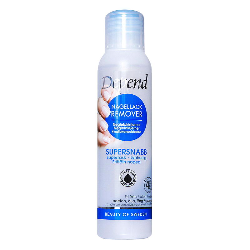 Depend Nail polish remover dip 100 ml blå Depend