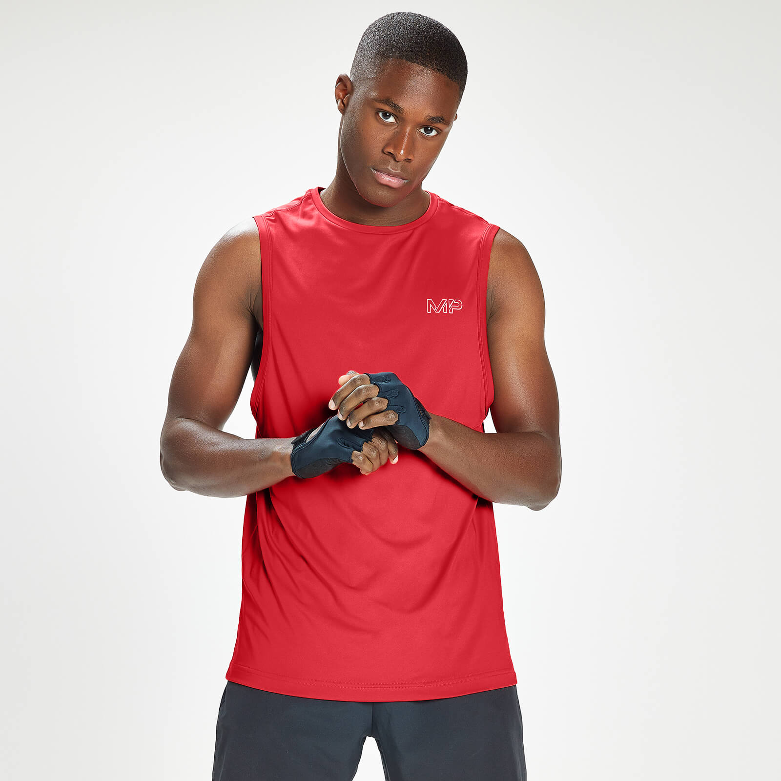 Débardeur d’entraînement MP Infinity Mark Graphic pour hommes – Rouge danger