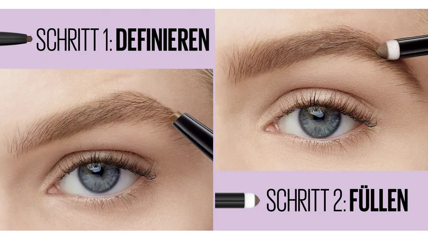 MAYBELLINE NEW YORK Augenbrauenstift Expert Brow Satin Duo 04 - Dark Brown