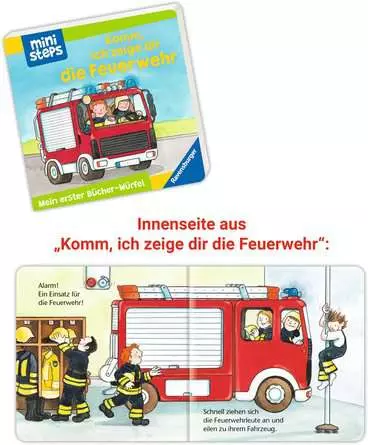 ministeps: Mein erster Bücher-Würfel: Kita, Zoo und Feuerwehr (Bücher-Set)