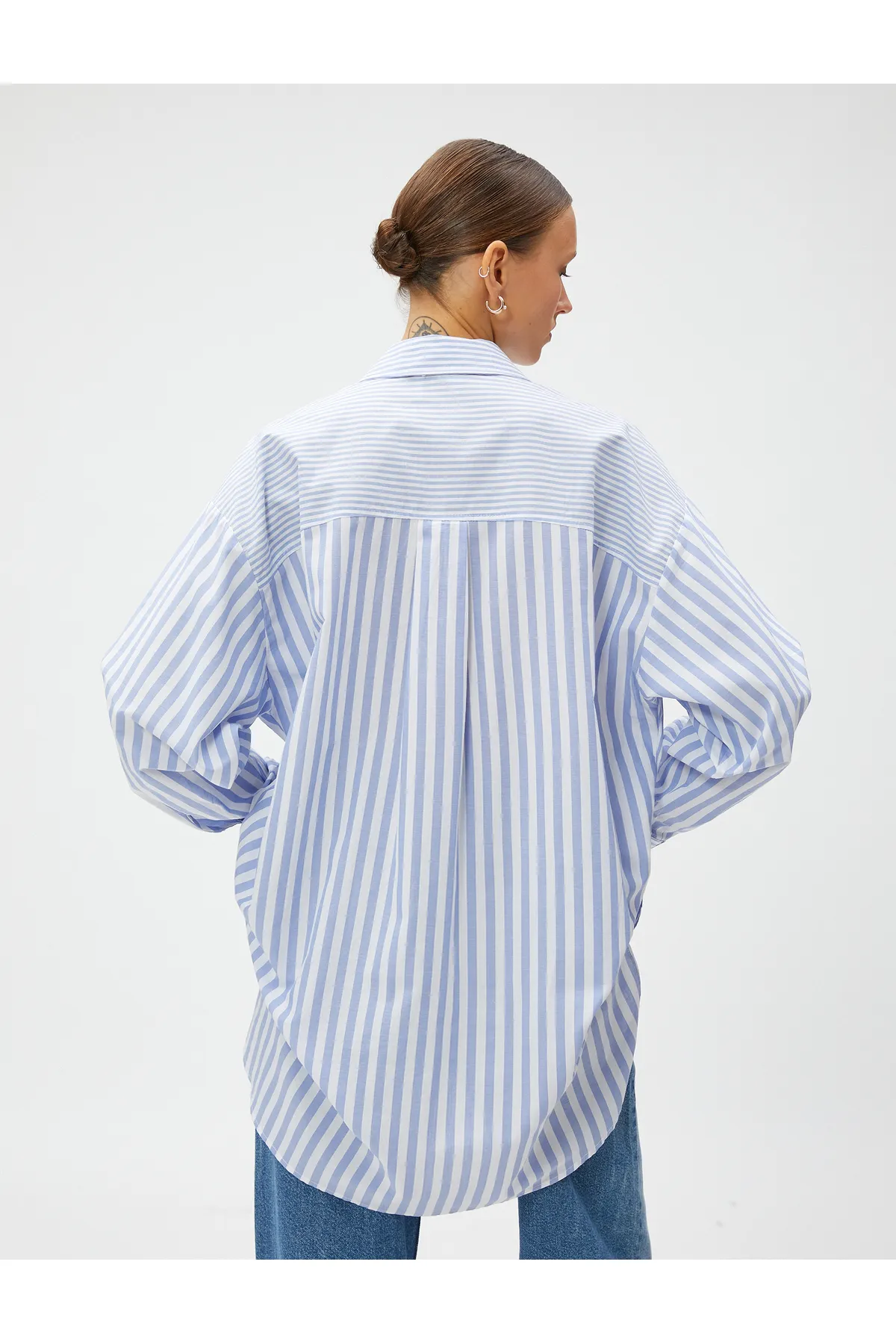 Koton  Oversize-Shirt aus Baumwolle mit langen Ärmeln