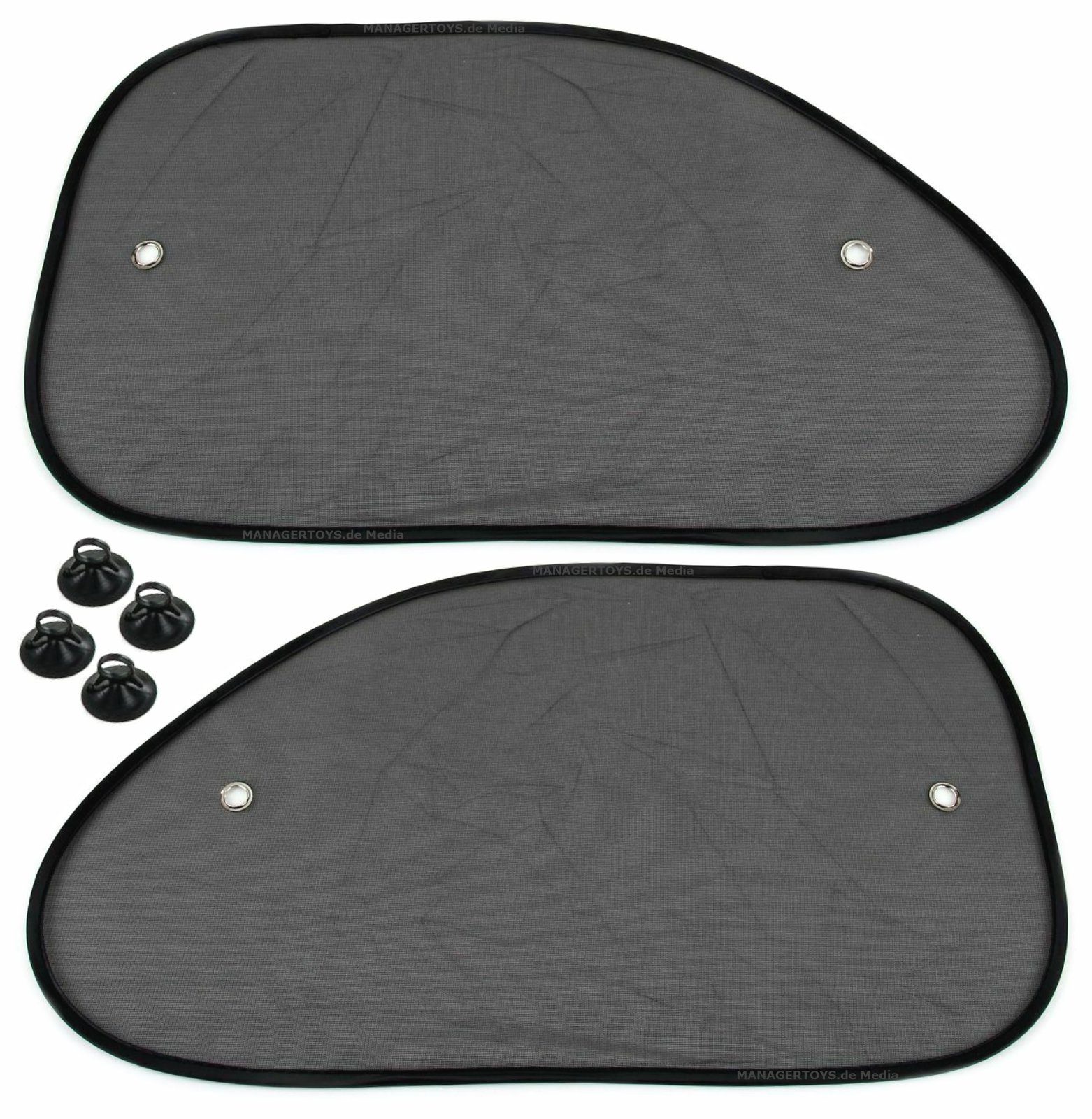 Sonnenschutz Zwei Stück Kinder Auto Sonnenblende Textil Sonnenschutz á 64 x 38 cm, HP-AUTOZUBEHÖR