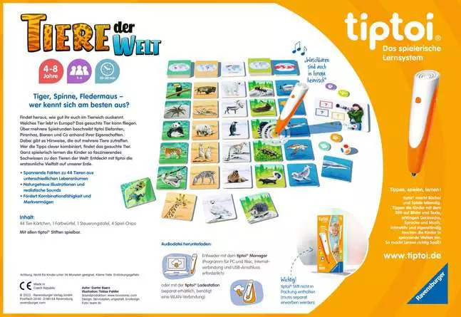 tiptoi® Tiere der Welt - Lernspiel ab 4 Jahren