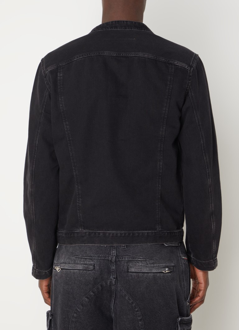 Giacca in denim Diesel D-Glory con tasche laterali e lavaggio colorato