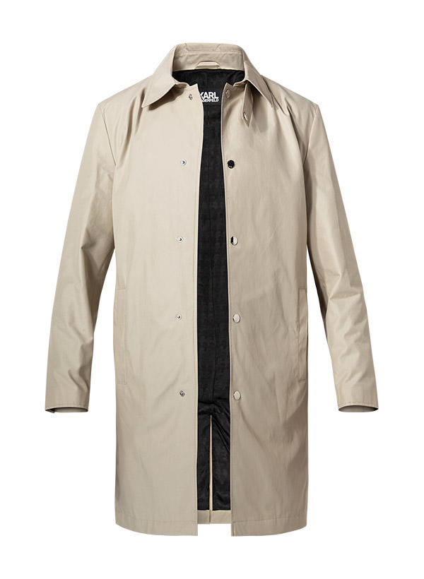 KARL LAGERFELD, Mantel, Baumwolle, beige
