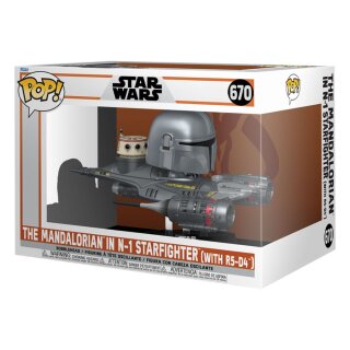 Star Wars: The Mandalorian POP! Rides Vinyl Figur - Mandalorian in N1 Starfighter