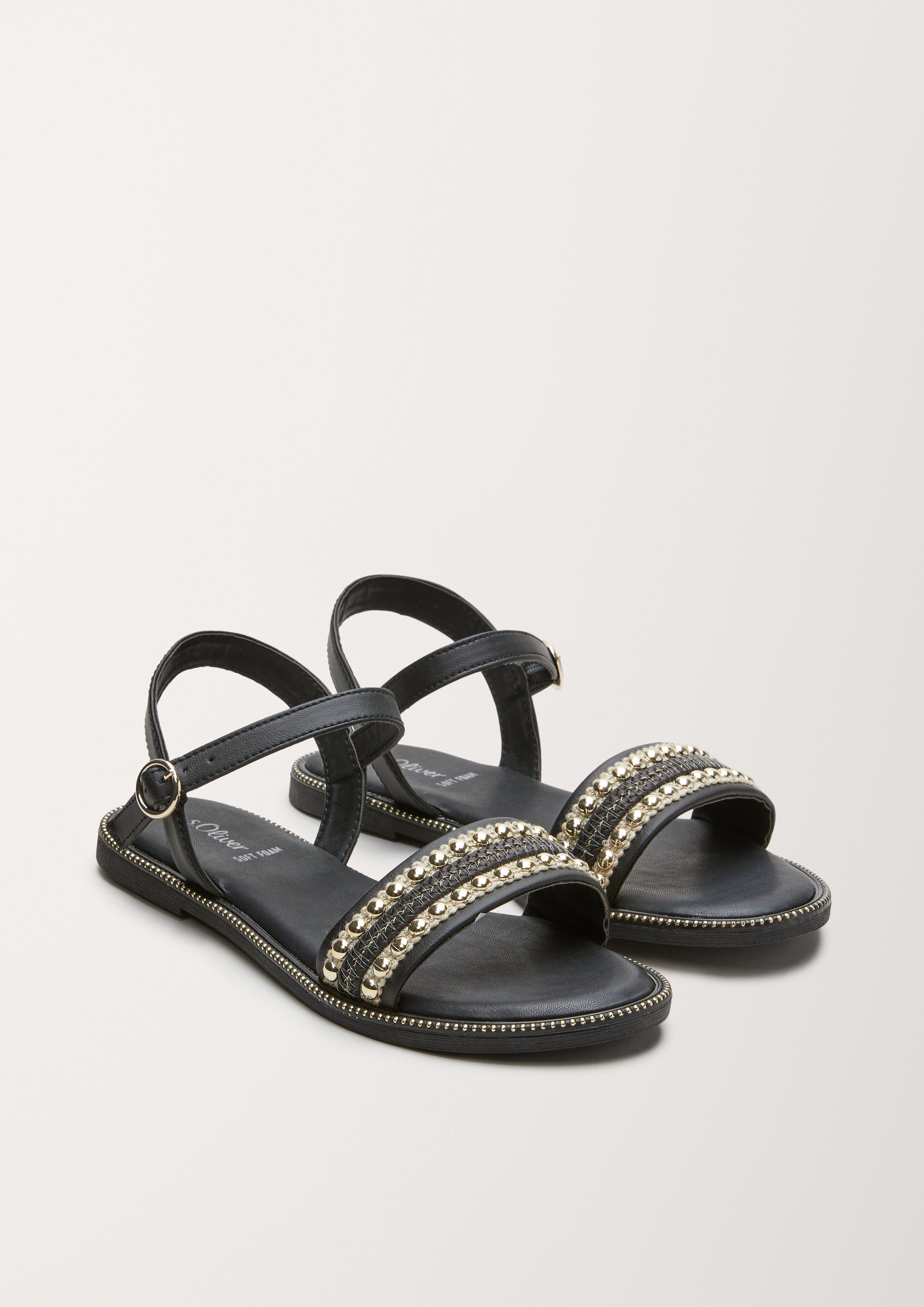 Sandalen mit Schmucksteinchen  6005328-098