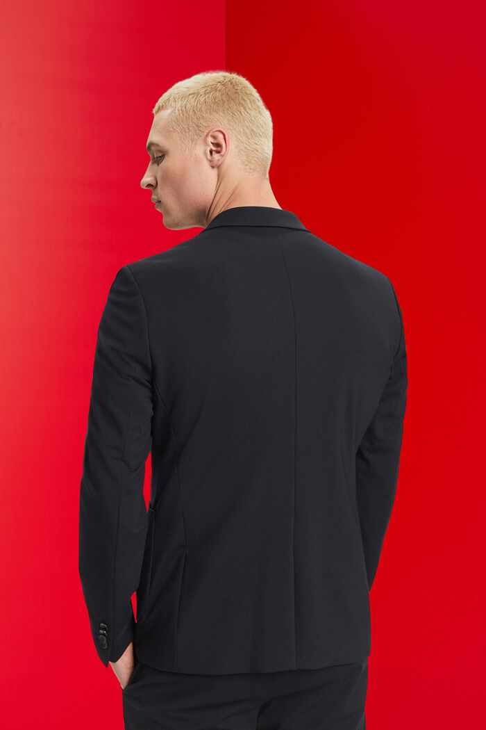 Einreihiger Piqué-Jersey-Blazer