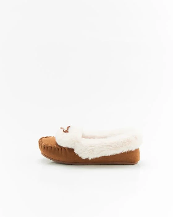Mocassins d'intérieur imitation fourrure Thermolactyl