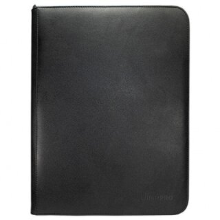 UP - Vivid 9-Pocket Zippered PRO-Binder - Black