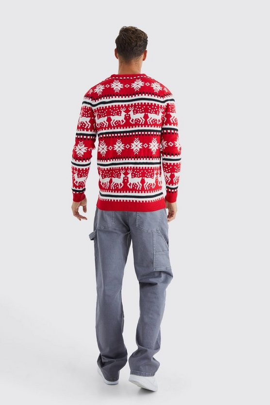 Tall Rentier Weihnachtspullover