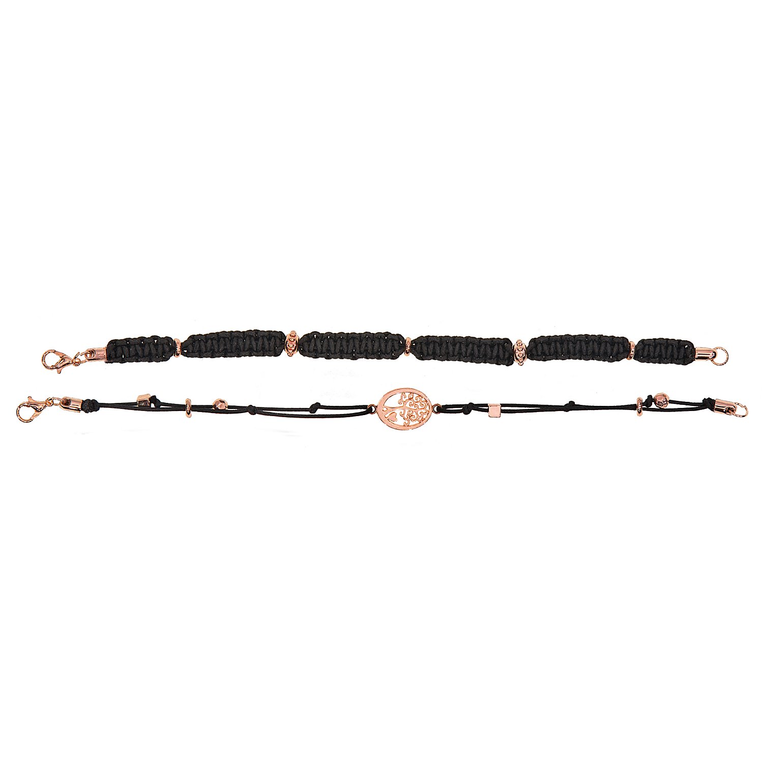 Zwischenteile und Verschlüsse, roségold, 32 Stück