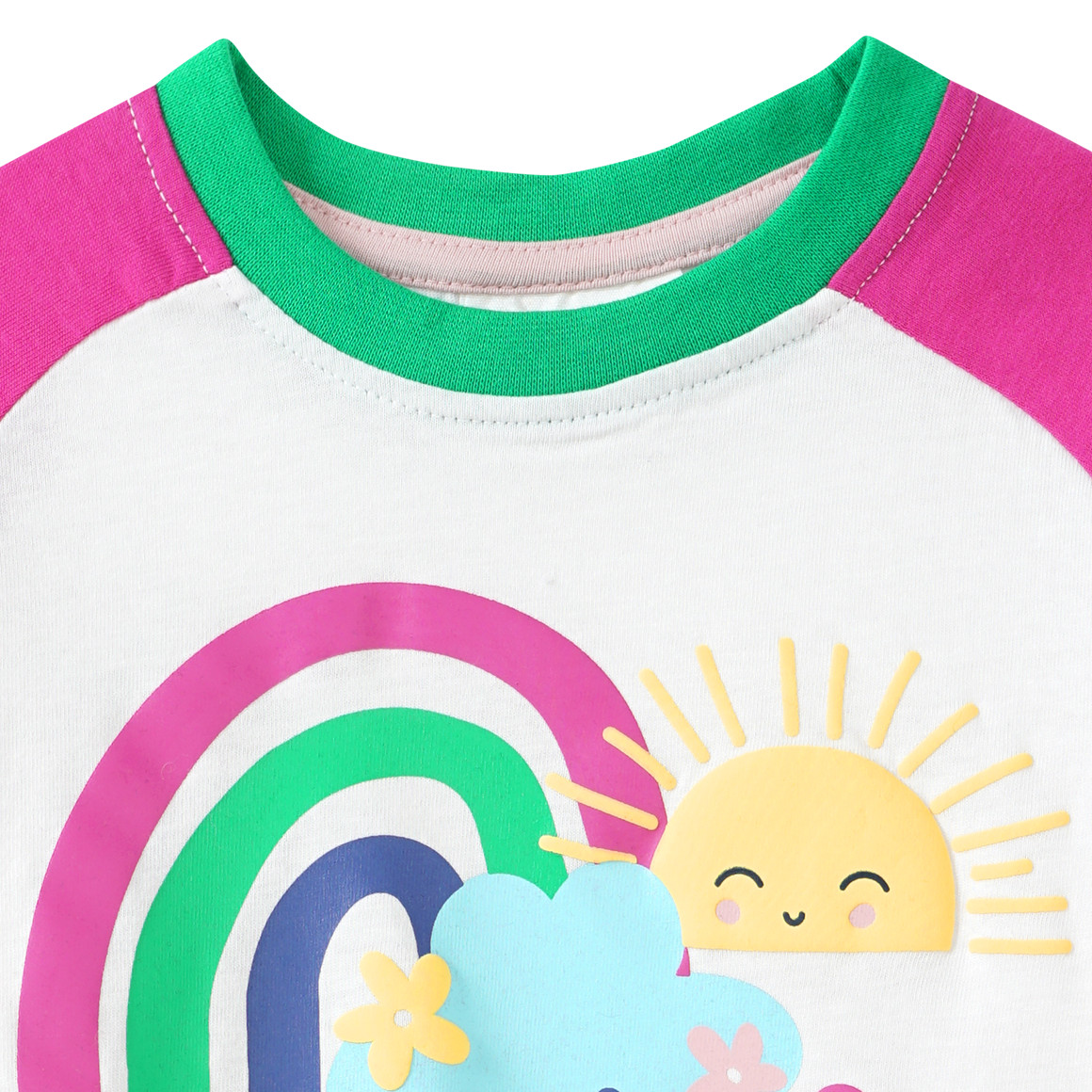 Mädchen Langarmshirt mit Message-Print