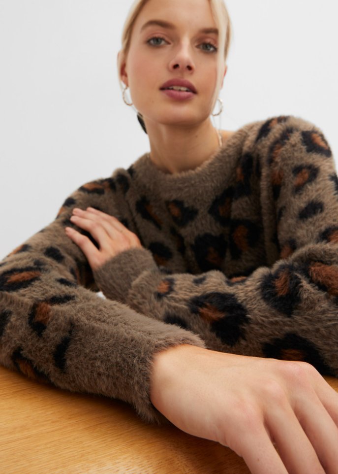 gemusterter Pullover