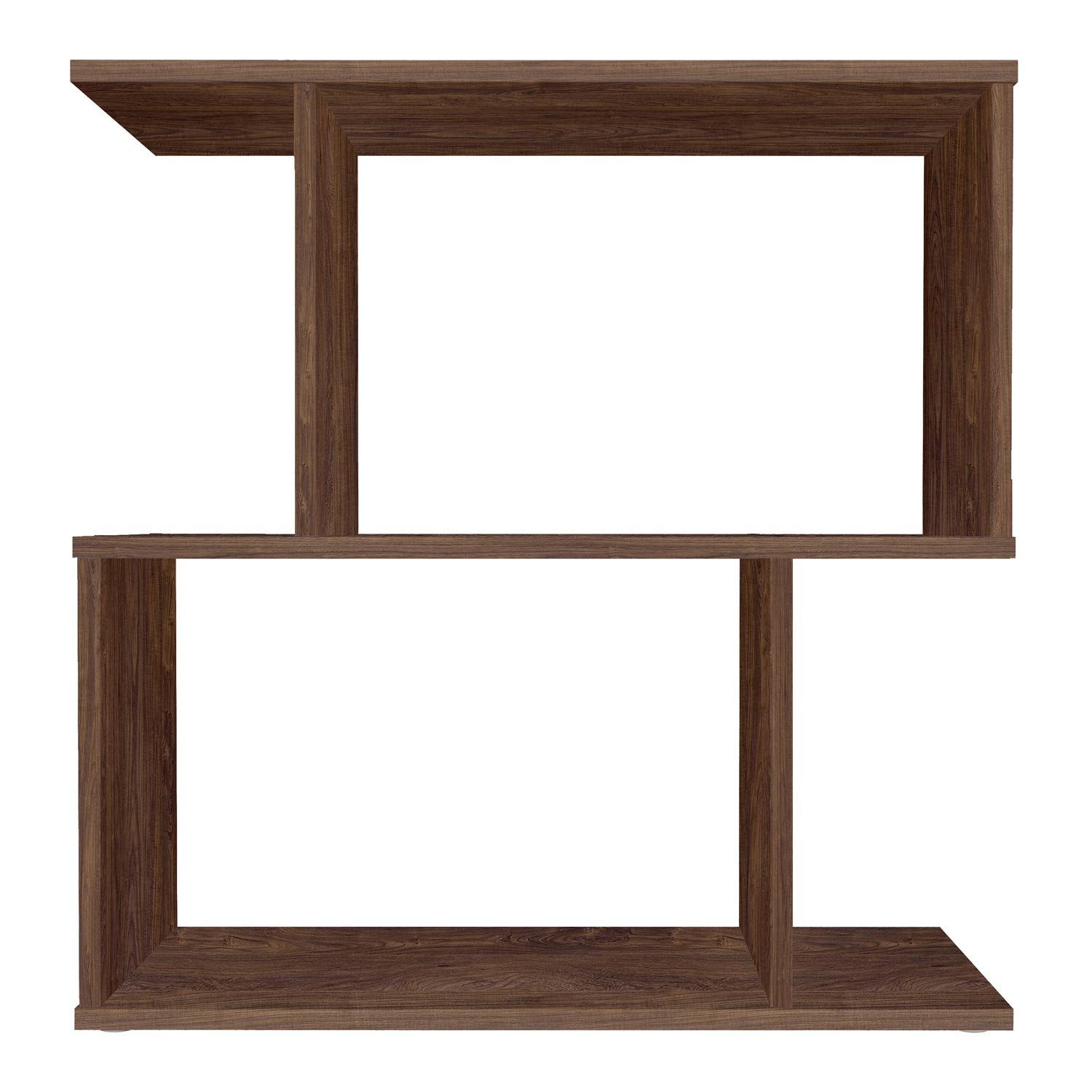 Polini Home Raumteilerregal Polini Smart Standregal Bücherregal in S-Form 2 Fach 71,8 x 69,8 x 2