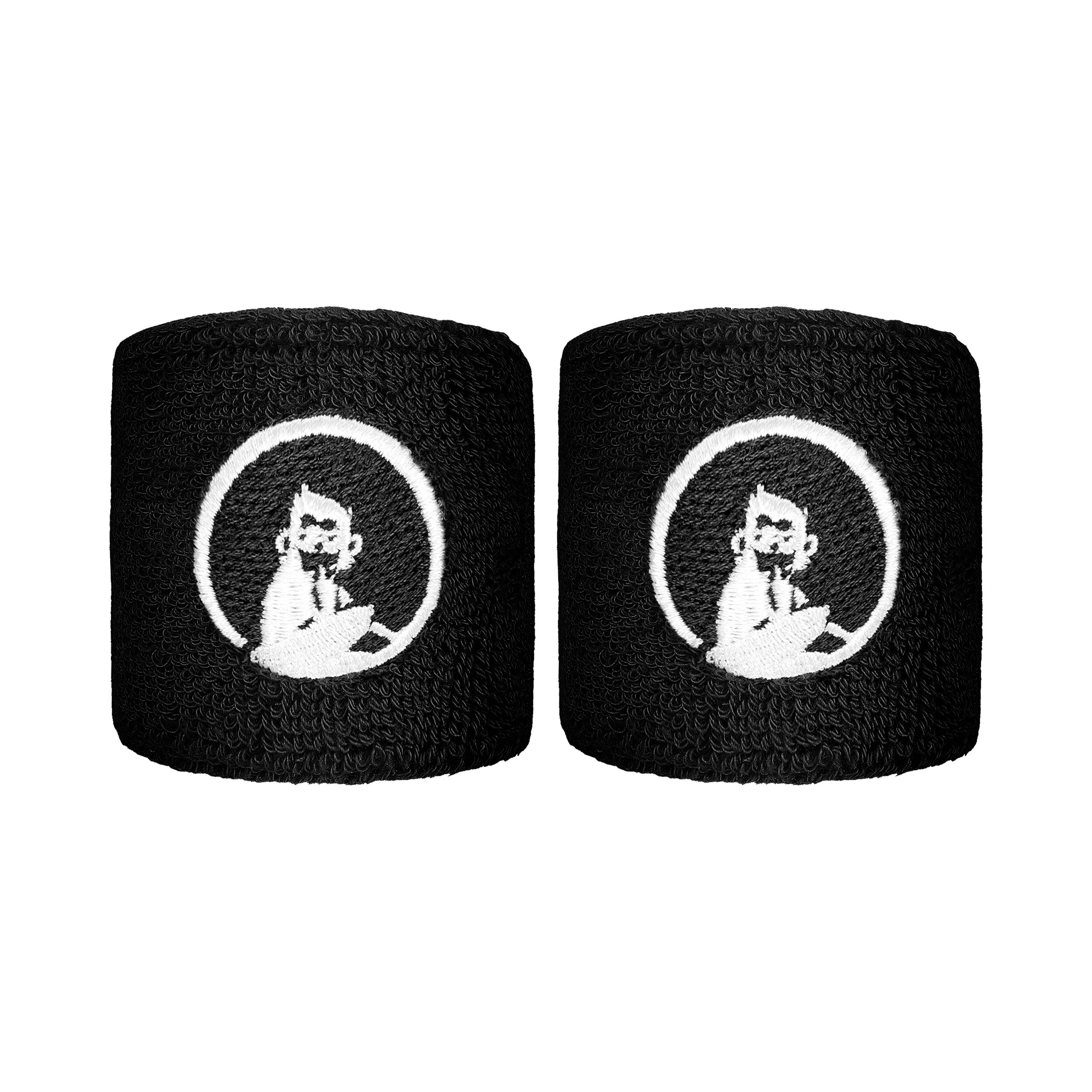 Short Schweißband 2er Pack - Schwarz