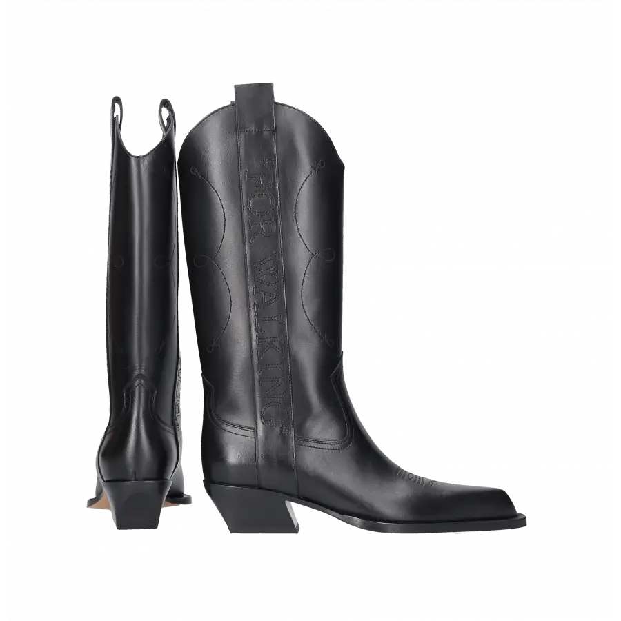 Off-White - Stiefeletten FOR WALKING TEXAN Kalbsleder - schwarz