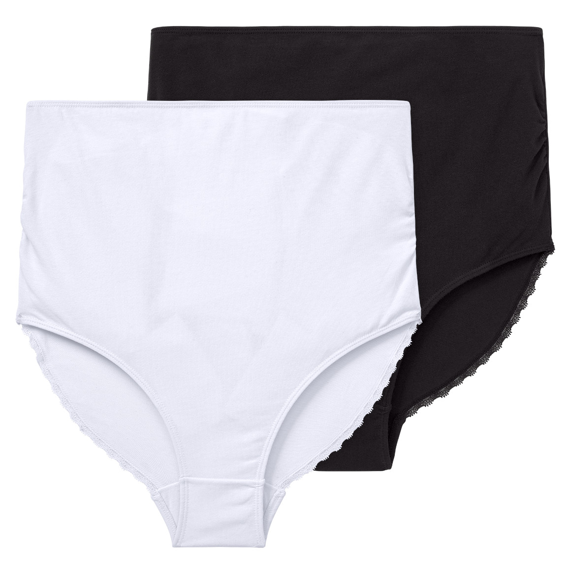 2 Damen Umstands-Slips mit Spitze
