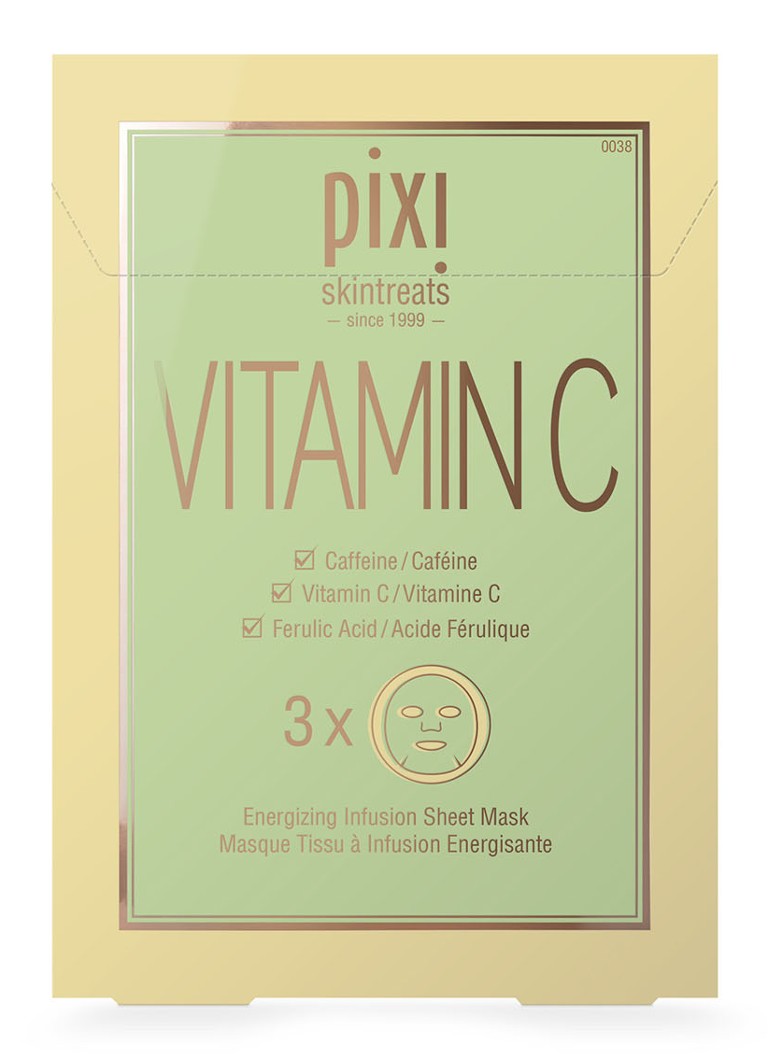 Pixi C vitamīna enerģizējošās infūzijas sejas maskas