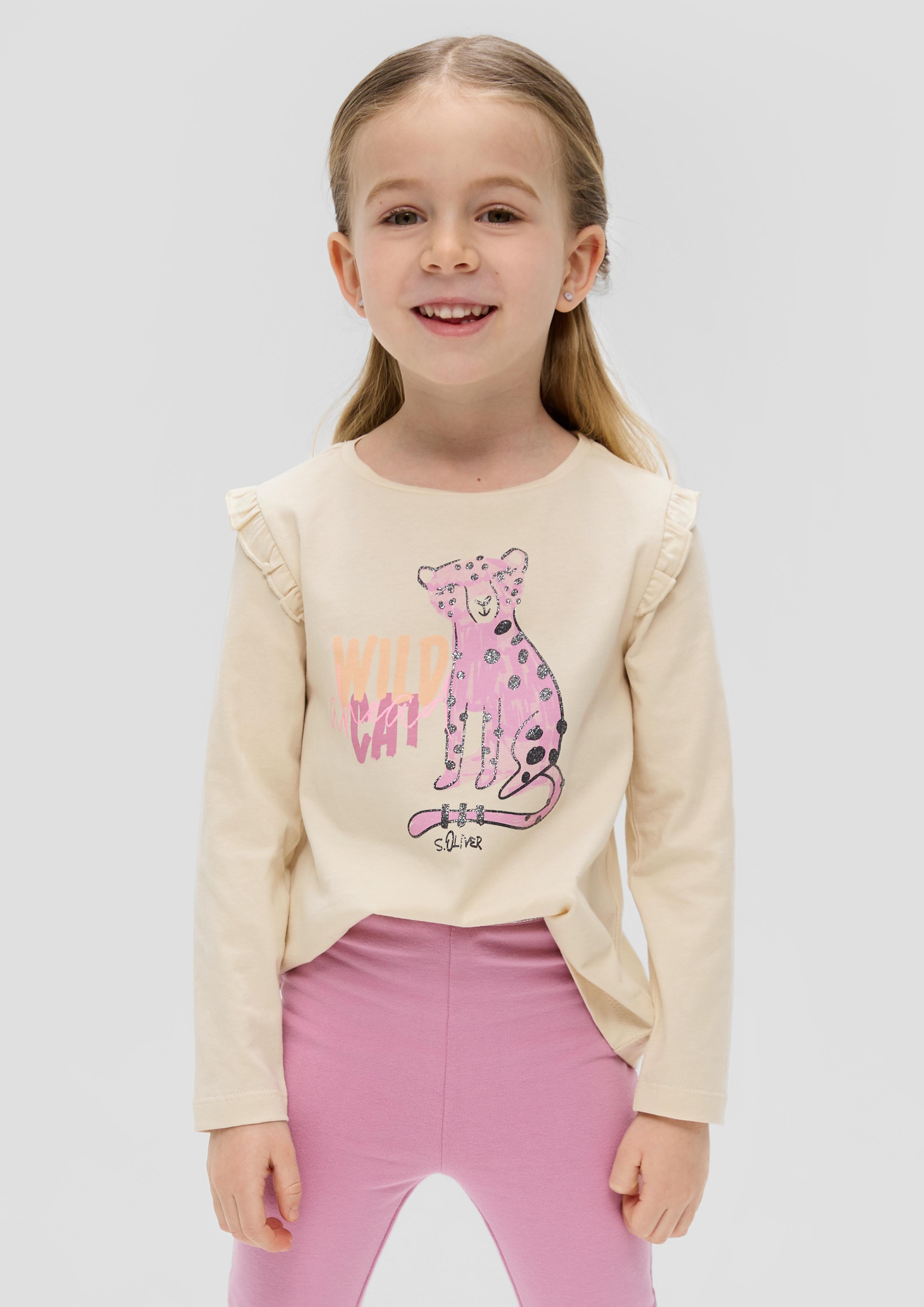 Longsleeve mit Frontprint  2140026-0805