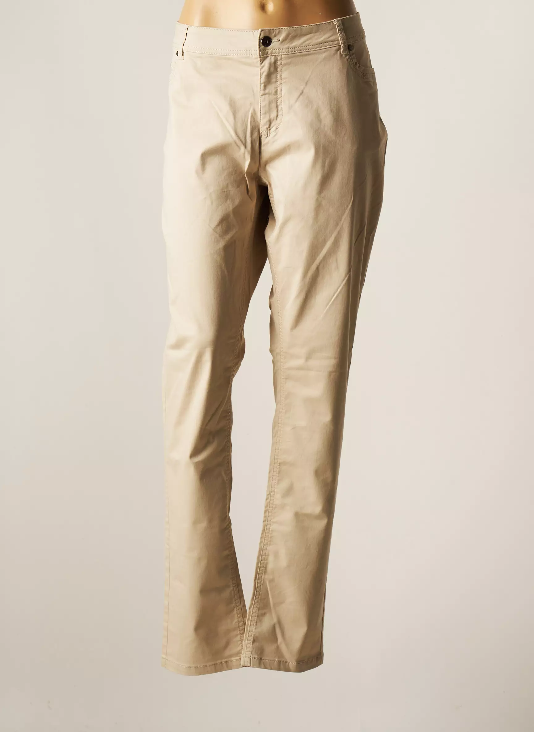 Jensen Pantalons Droits Femme couleur beige