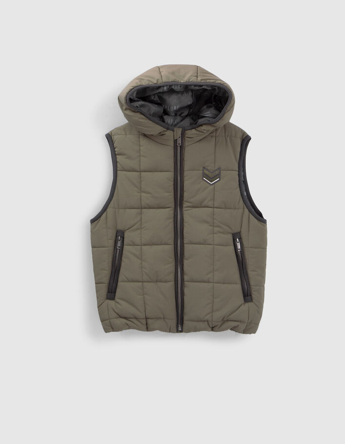 Bomber 3-en-1 camel et doudoune sans manches garçon