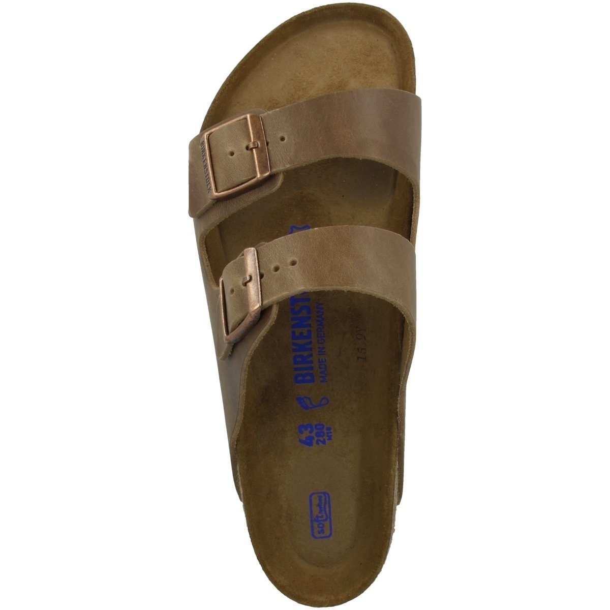 Birkenstock Arizona Geöltes Nubukleder Weichbettung normal Sandale Schnallen