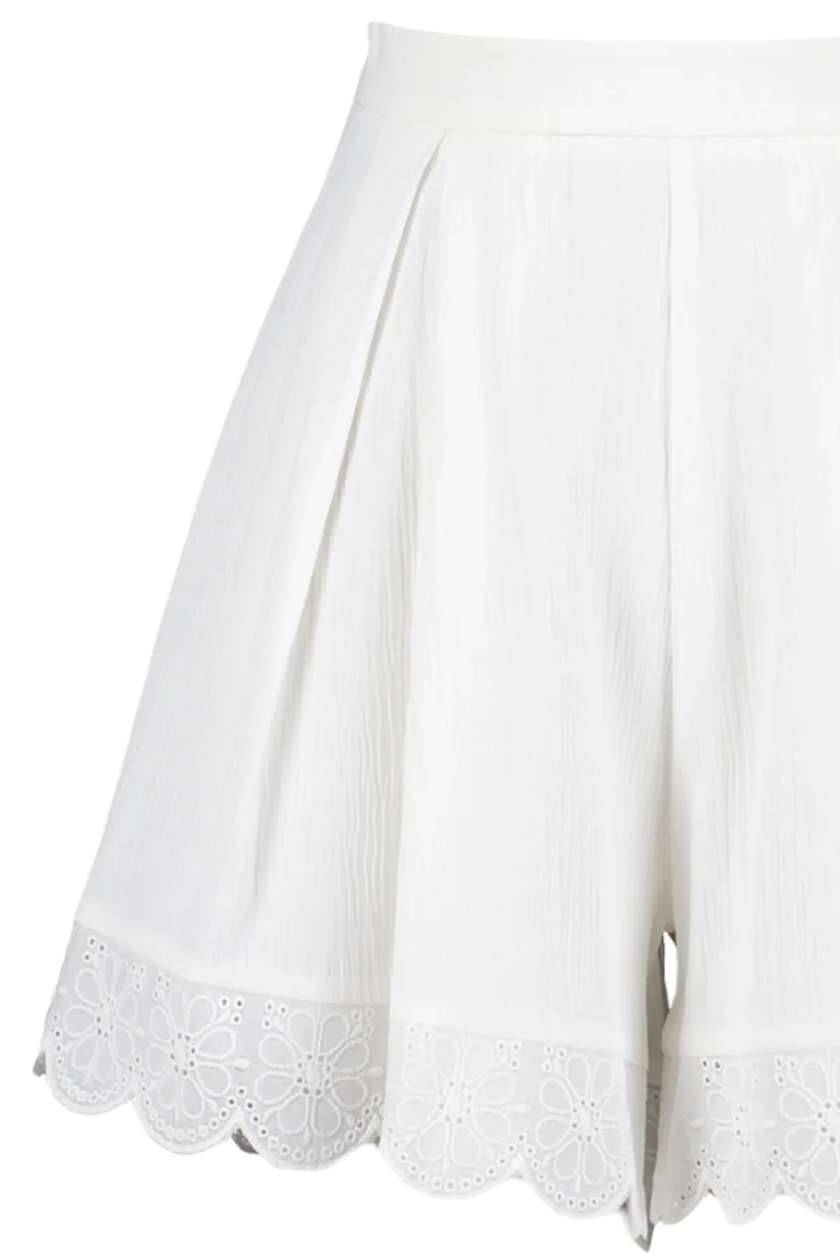 Trendyol Collection  Shorts - Weiß - Hoher Bund