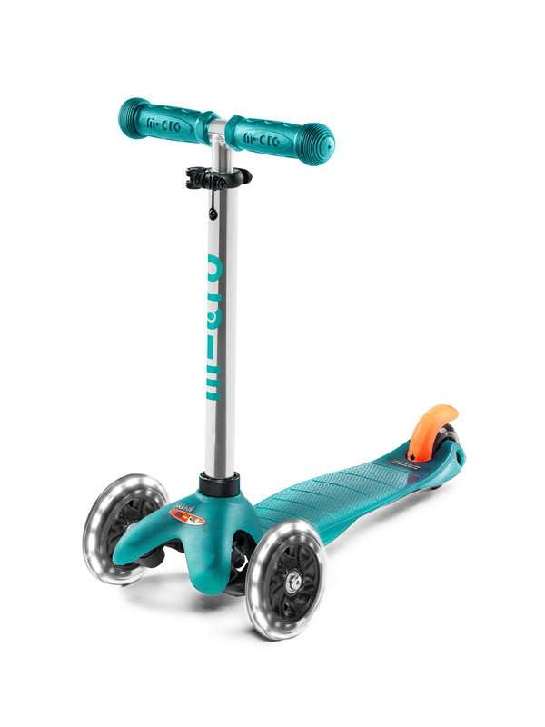 Trottinette 3 Roues - Mini Micro Plus Led Aqua