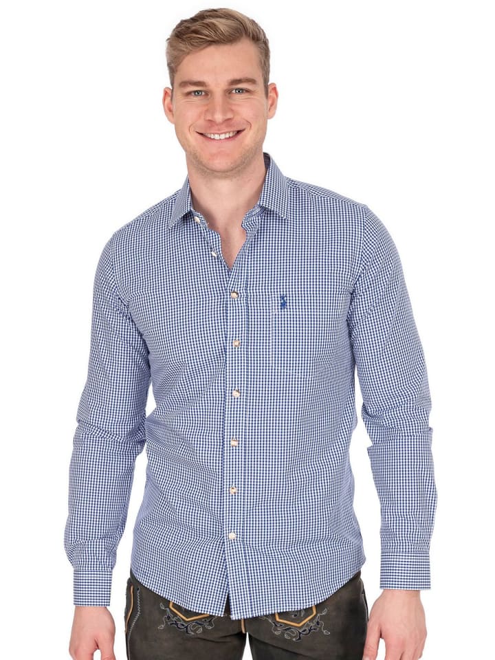 Almsach Karo-Hemd 722LK-CO in jeans günstig kaufen