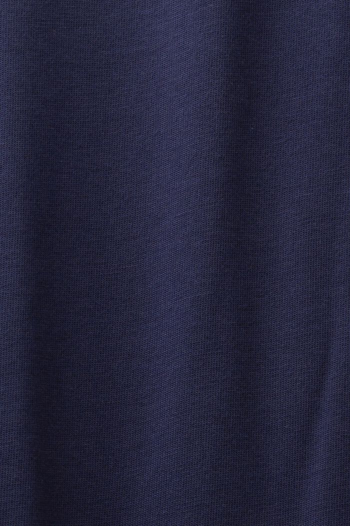 T-Shirt aus Baumwolljersey mit Kordelzug