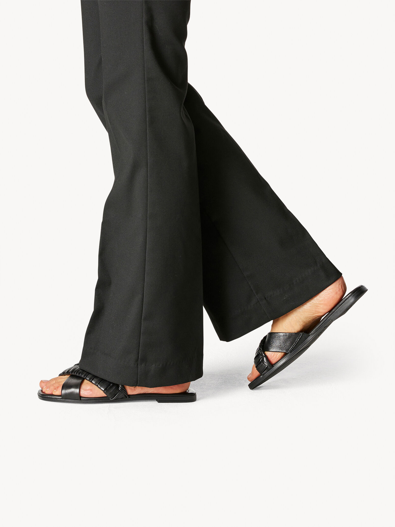 Mule en cuir - noir