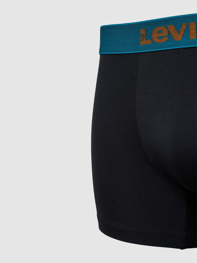 Boxershorts mit Label-Bund Modell 'DYSTOPIAN' im 2er-Pack in schwarz