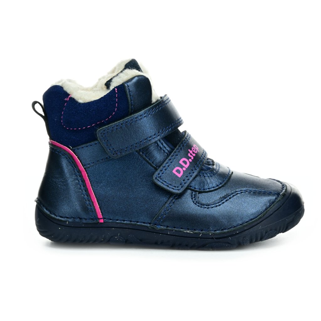 D.D.Step W073-42814B Royal Blue Winterbarfußschuhe