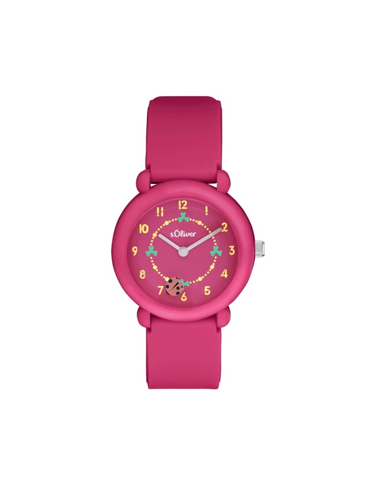 s.Oliver Quarzuhr 2036533 in Pink günstig kaufen onesize
