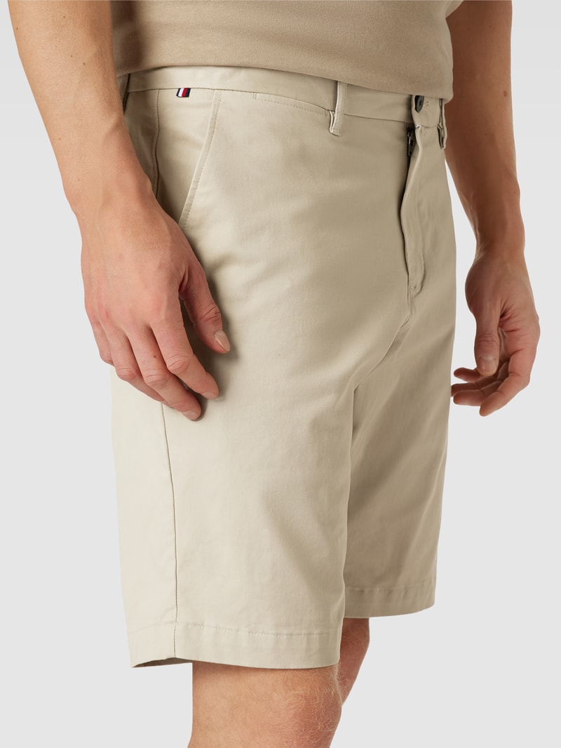 Chino-Shorts mit französischen Eingrifftaschen Modell 'HARLEM' in kitt
