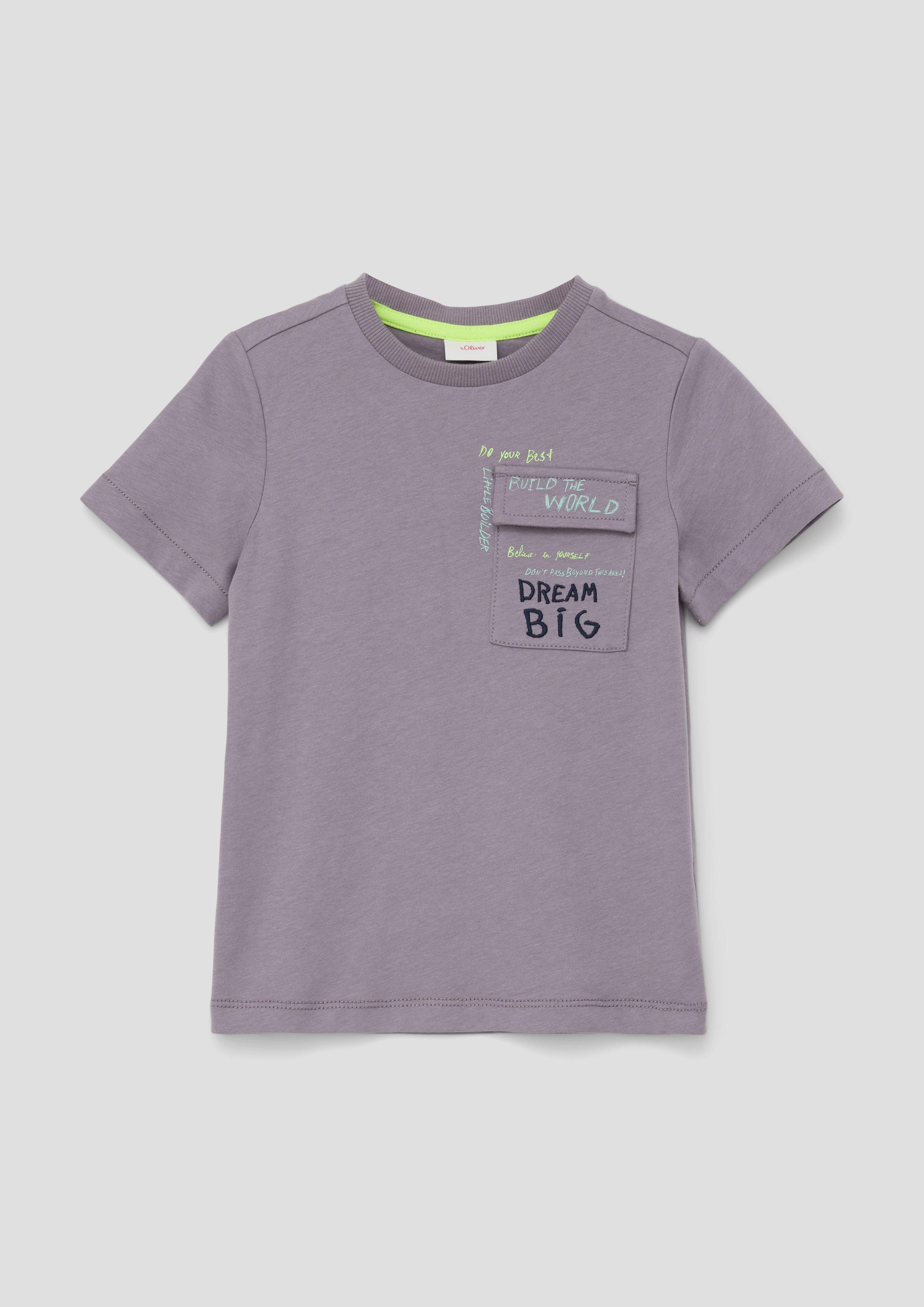 T-Shirt mit Brusttasche  2140419-9206