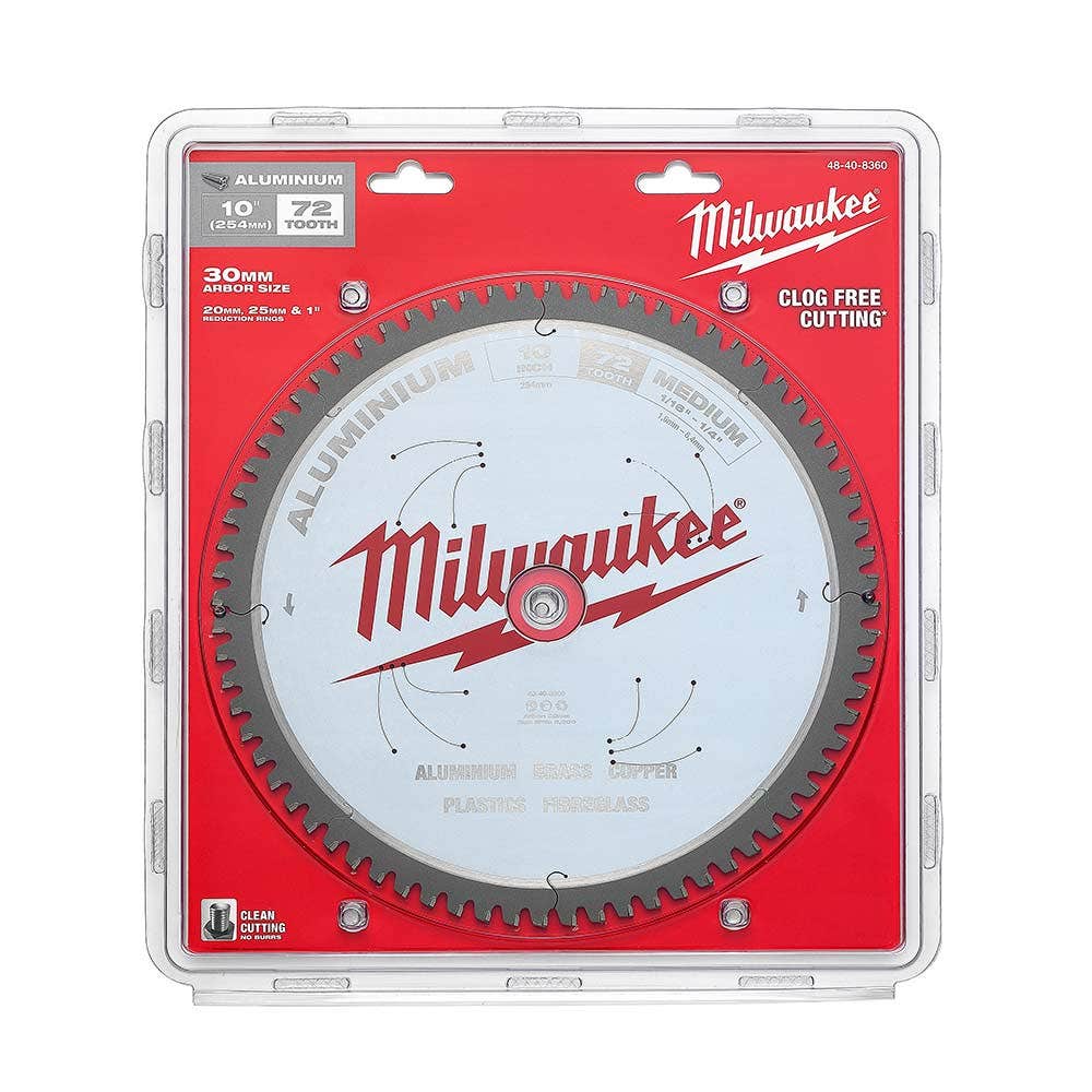 MILWAUKEE 254mm 72T TCT Blade Circular Saw for Alum  48408360